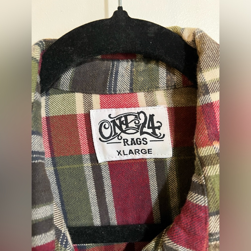 Flannel frayed ombré - Picture 3 of 3